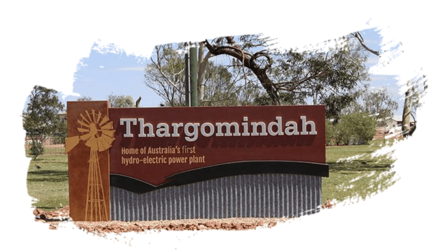 Thargomindah sign