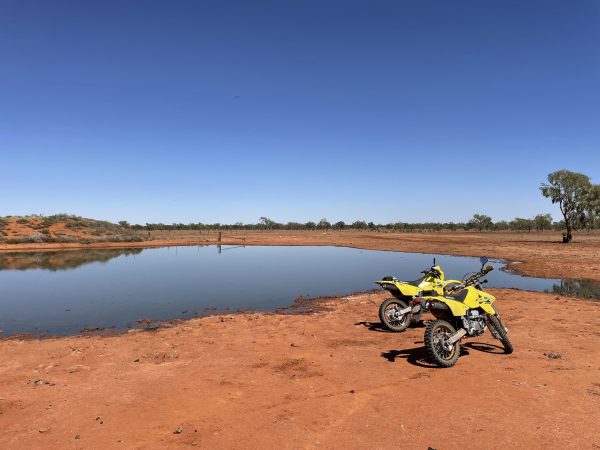 Two Yellow Bikes In The Outback