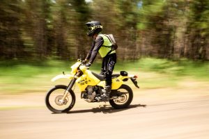 A dirt bike rider on the Sunshine Coast in the Beerwah State Forest