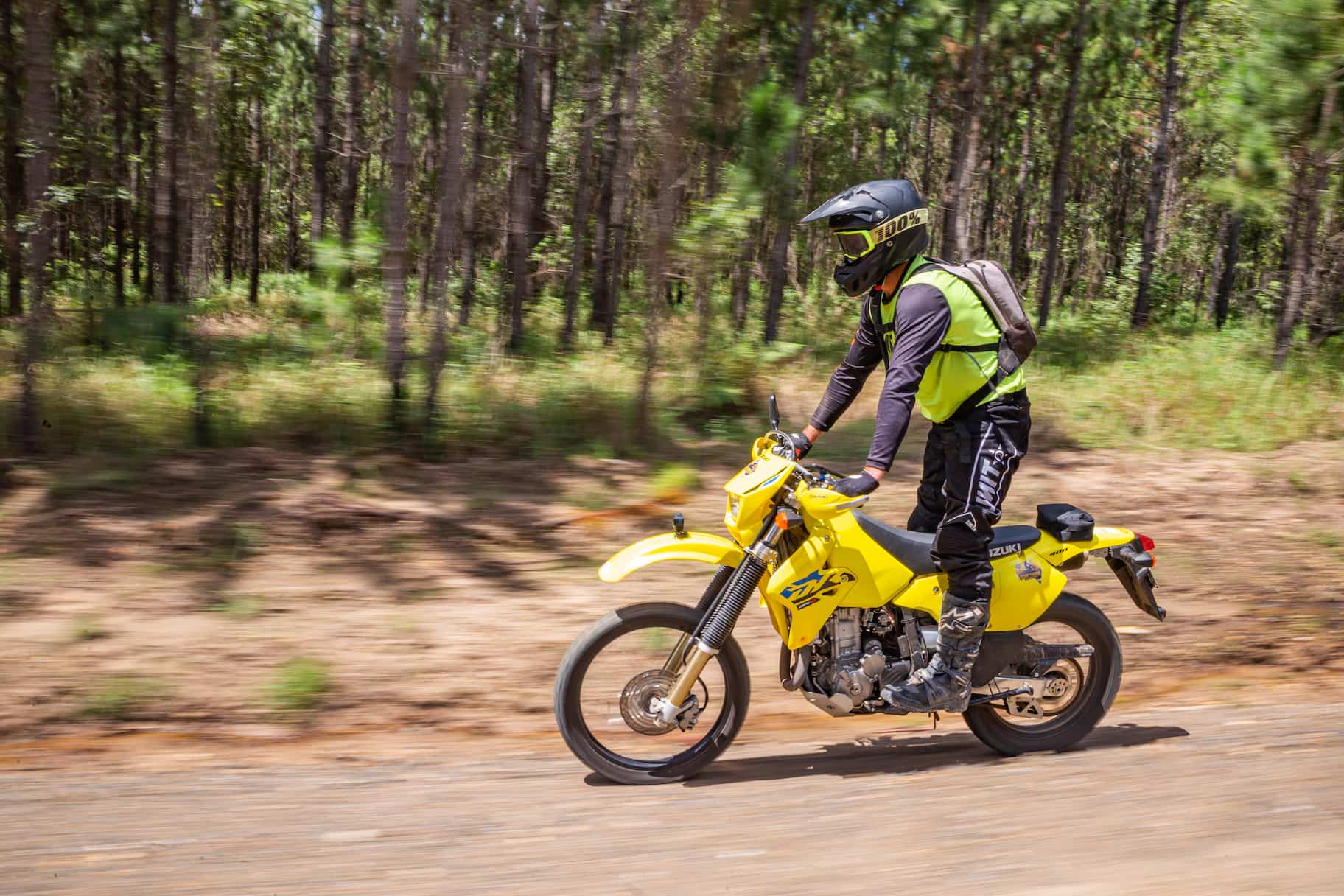 Suzuki DRZ 400E dirt bike in the Beerwah State Forest