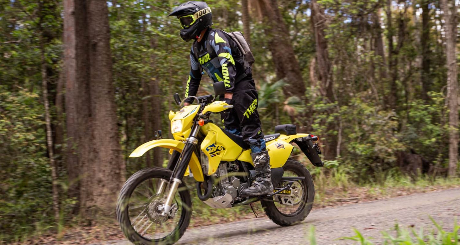 Suzuki DRZ 400E bike riding on the Sunshine Coast